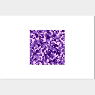 Purple Camouflage Posters and Art